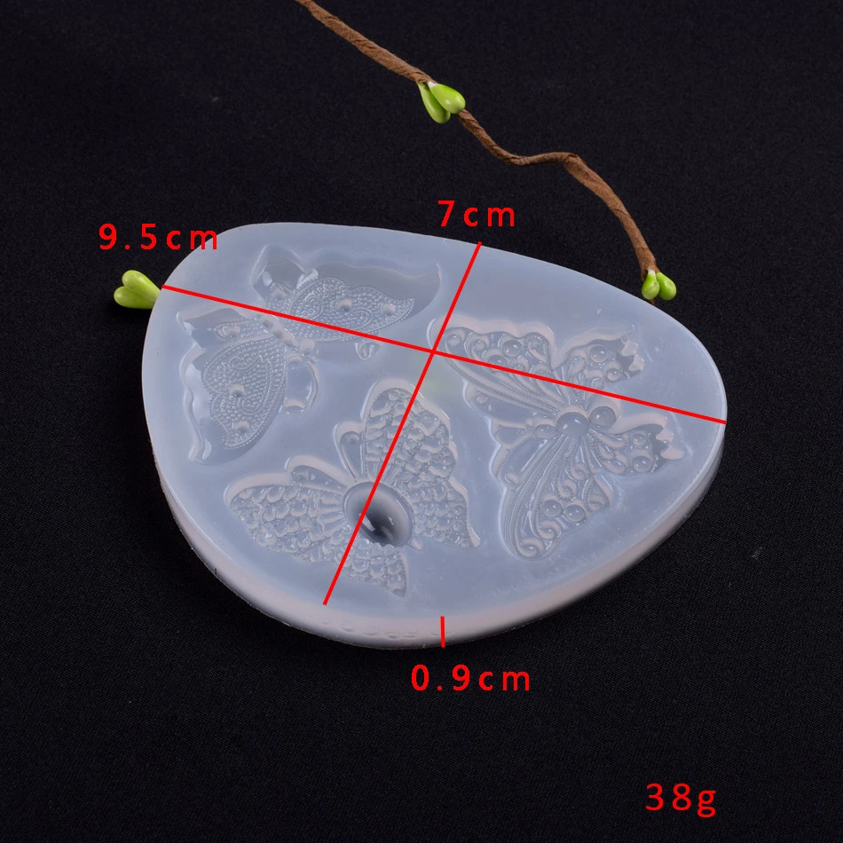 1 шт. УФ-полимерные ювелирные изделия Жидкая силиконовая форма 3D бабочка украшения из смолы формы для DIY Intersperse украшения ювелирных изделий