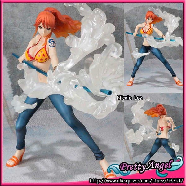 Оригинальный японский аниме Bandai Tamashii нациями Figuarts Zero One Piece Action Figure Nami Ver. Молочный