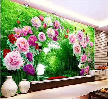 

3d wallpaper custom mural non-woven 3 d fashion fresh avenue porch corridor wall in the background murals stereograph