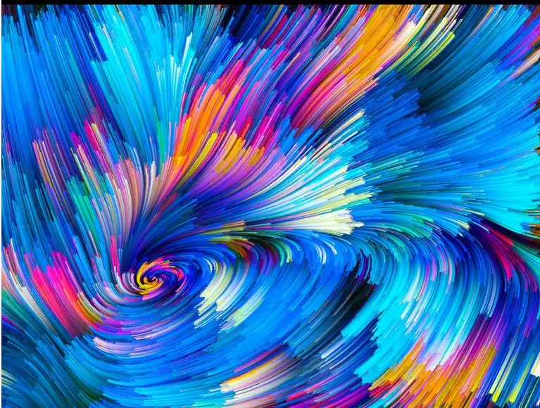 Fantasy abstract watercolor background ceiling 3d room wallpaper ...