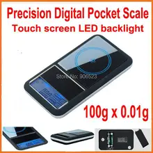 5 штук aptp446 100 г x 0.01 г сенсорный экран цифровой карманный Весы(bettery входит в комплект