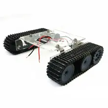 Acrylic Tank Robot Chassis DC9-12V Tracked Vehicle DIY Unassembled Kit Accessory