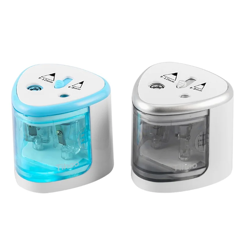 2 Holes Automatic Battery Operated Pencil Sharpener 6 8mm & 9 12mm