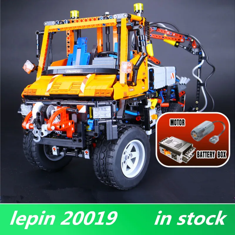 

LEPIN 20019 2088Pcs lepin Technic 8110 Truck Unimog U400 Model Building Blocks Funny Bricks DIY Toys as Children Birthday Gifts