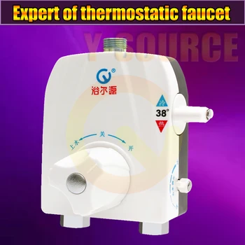 

Exposed Mounted Free Shipping Hot Sale Solar Thermostatic Faucet Square Shower Mixer Intelligent Bath Taps FT-02