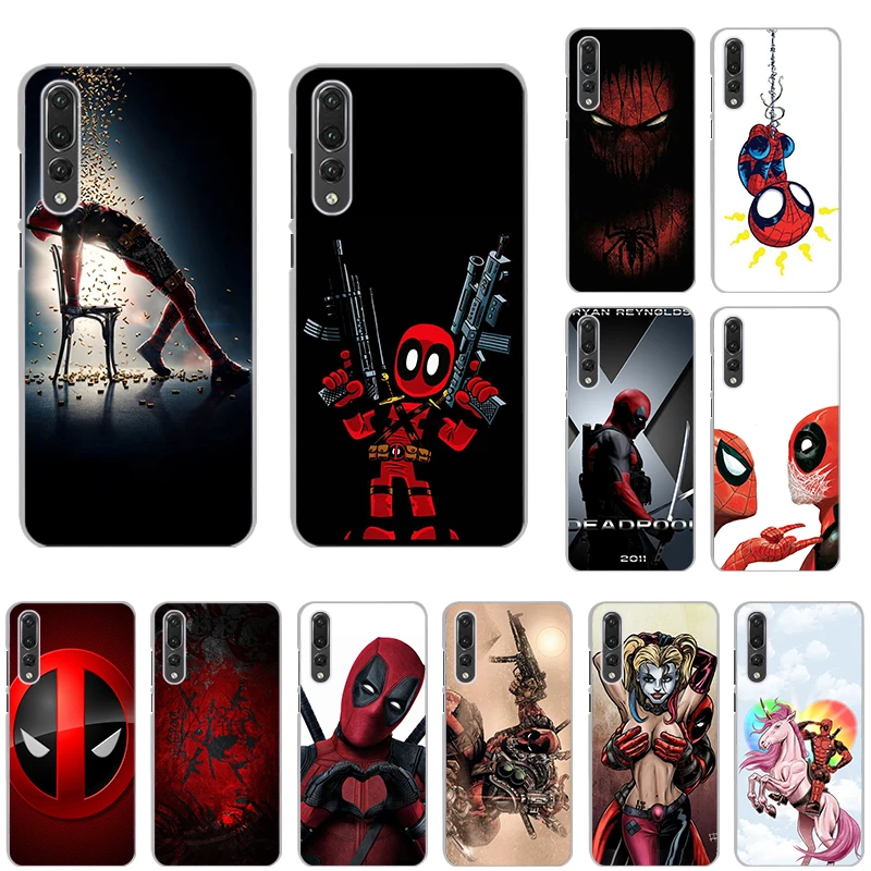 

Deadpool vs Spiderman Clear hard Cover Case for huawei P30 P30lite P30Pro P20 P20lite P20Pro P10plus P10lite Psmate2019 P9Plus