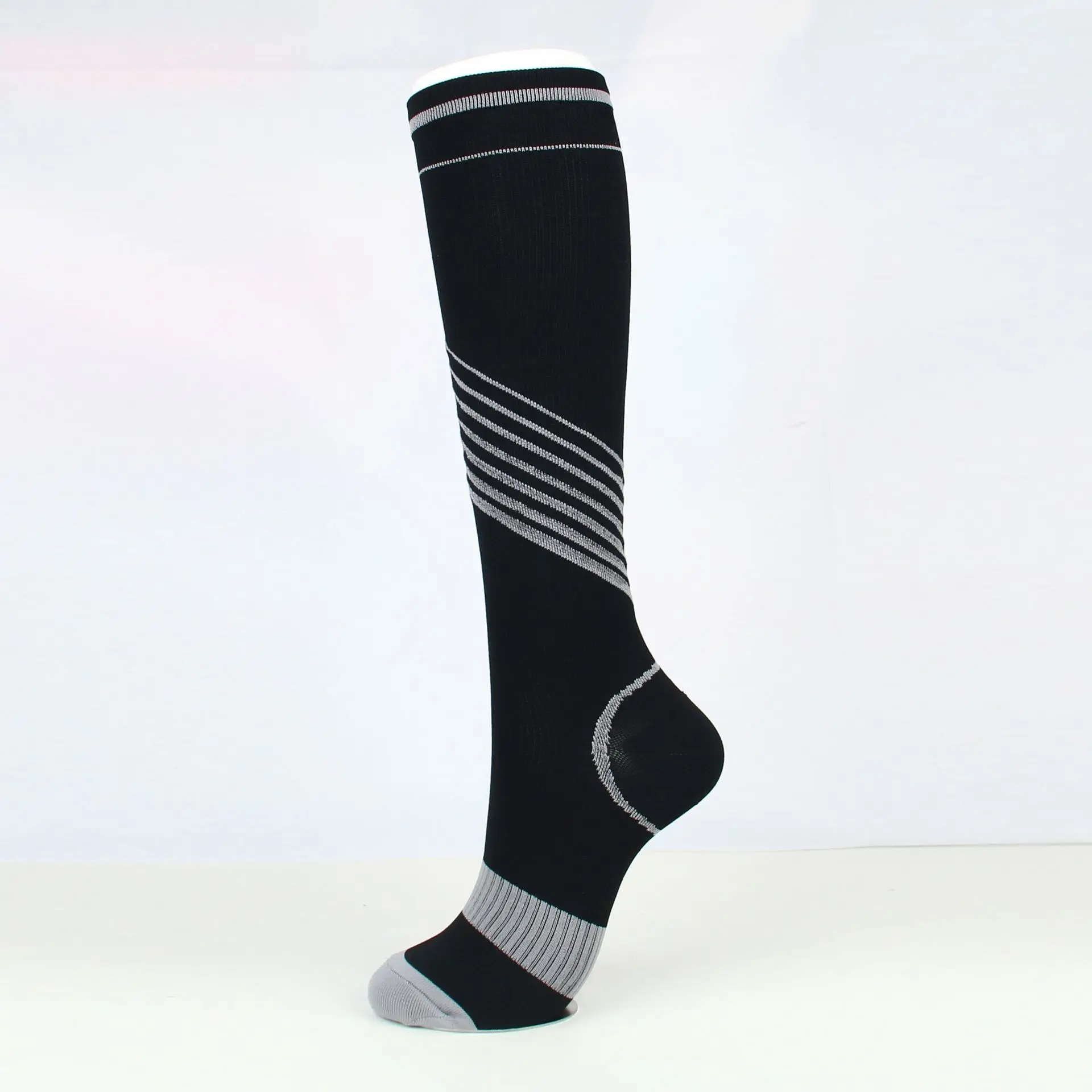 Мужские и женские носки для бега унисекс компрессионные полосатые с буквенным рисунком спортивные велосипедные нейлоновые высокочастотный компрессионные чулки