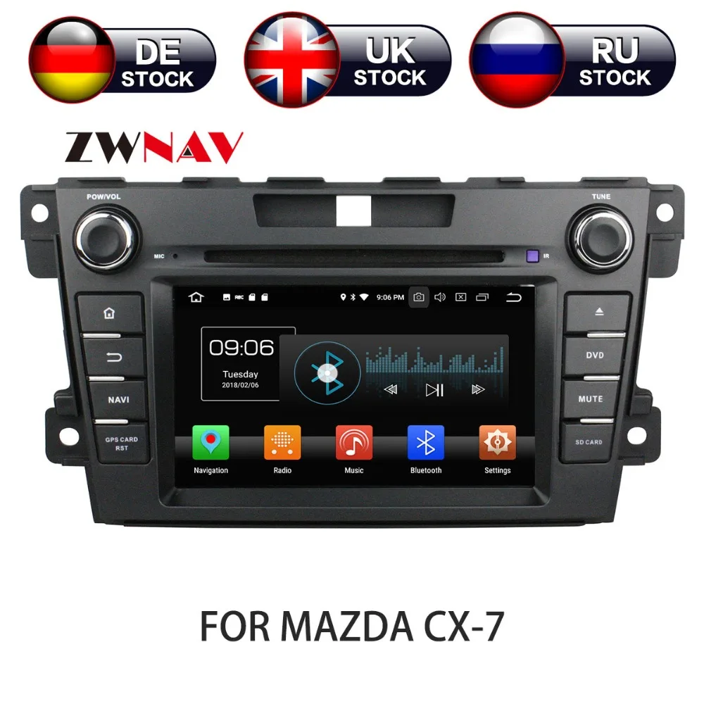 

Android 8 Car DVD Player GPS Navigation For Mazda CX-7 2008-2015 Multimedia HeadUnit stereo tape recorder 2 din radio