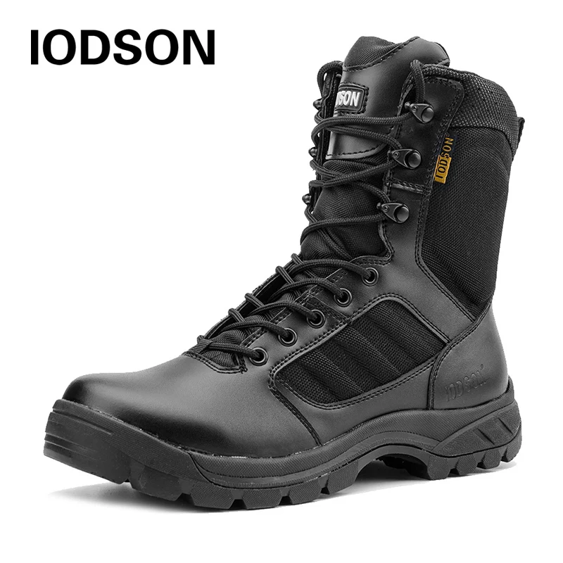Black Combat Ankle Boots Men's Tactical Military Special Force Boots