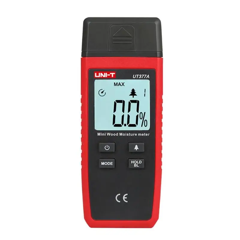 

UNI-T UT377A Digital Wood Moisture Meter Paper Plywood Other Wooden Material Hygrometer Humidity Tester Mini Wood Moisture Meter