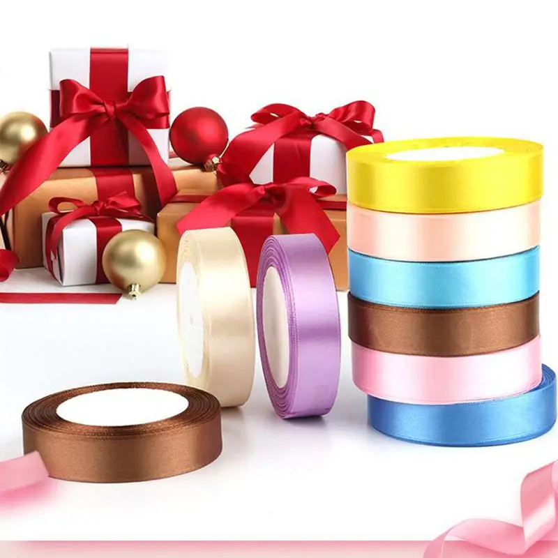 Satin ribbons HL 6/10/15/20/25/40/50mm 25 Yards for DIY and Sewing