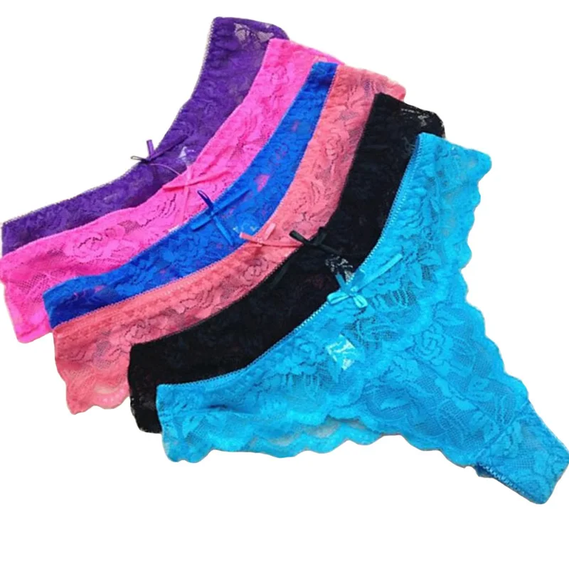 

5 pcs/lot Thongs Women G-String High Quality Panties Sexy G String Women Underwear Lace Thongs Tangas Sexy Transparent Thong
