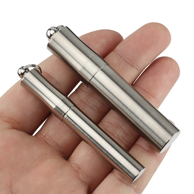 

S/L Titanium Alloy Pocket Tools Toothpick Holder Ultralight Portable Pill Case Container For Travel