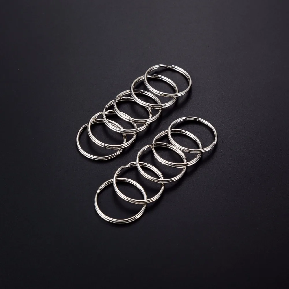 20pcs/lot Metal Split Key Holder Rings 15 20 25 28 30 32 35 38 40MM Blank Round for DIY Chian Making Accessories | Украшения и