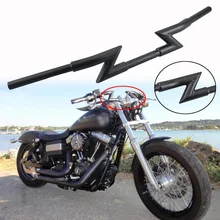 Универсальный мотоцикл " Z балки руля для Harley кастом Чоппер Softail Dyna XL Sportster Street Bob 25 мм руль Z-Bar
