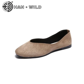 

Big Size Women Flats Candy Color Shoes Woman Loafers Spring Autumn Sweet Flat Casual Shoes Square Toe Women Zapatos Mujer