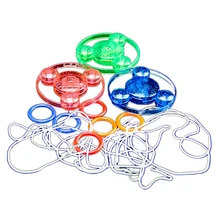 Вытяжной маховик ручной ночной Светильник летающая тарелка гироскоп ночной рынок киоски детские светящиеся маленькие игрушки