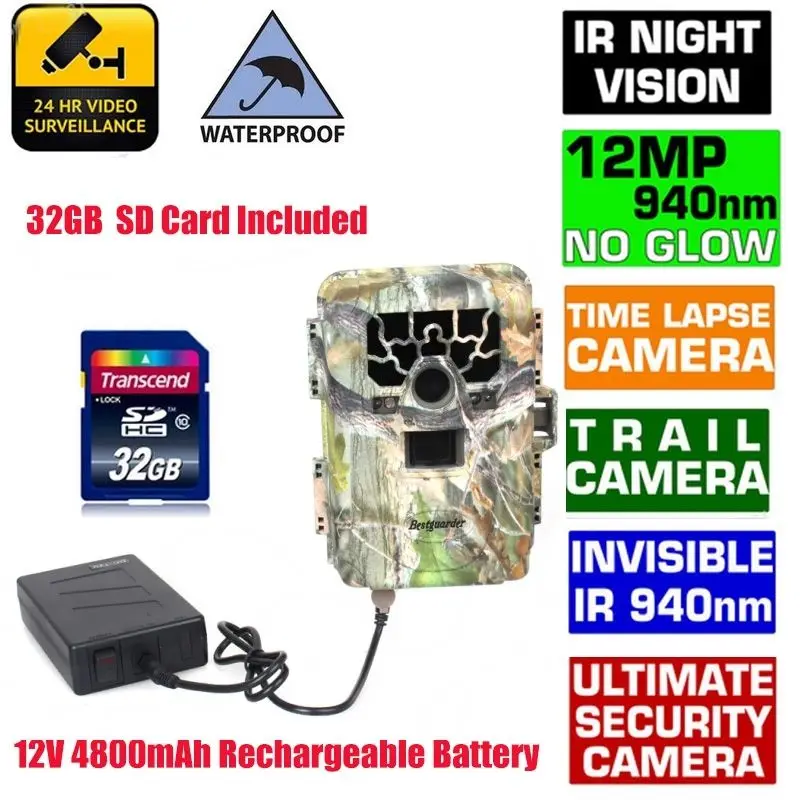 940NM Blueskysea SG 880V Scouting Hunting font b camera b font HD 1080P 12MP Digital Infrared