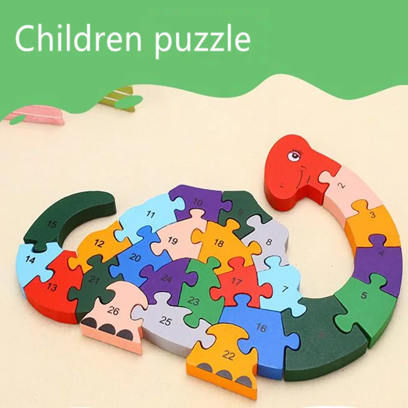 Деревянные игрушки Пазлы для детей младенцев животных головоломки доска обучающий монтессори игрушка дошкольников