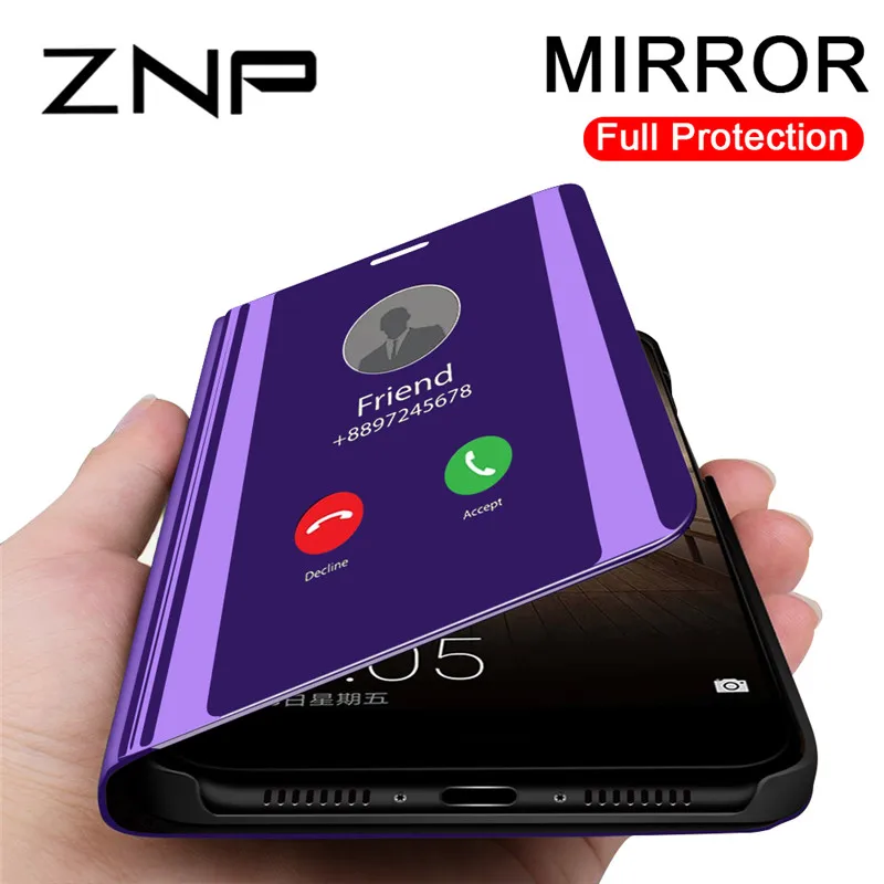 

Smart Mirror Flip Phone Case For Samsung S9 S8 Plus S10 Lite S10E S7 Edge Stand Case For Galaxy A3 A5 A7 J3 J5 J7 J6 A6 A8 Cover
