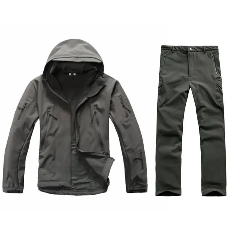 

Men Hunting Fishing Clothing breathable Camouflage Coat Army Tactical Sport Jacket & Pants Military Combat Uniform Hunt Clothes