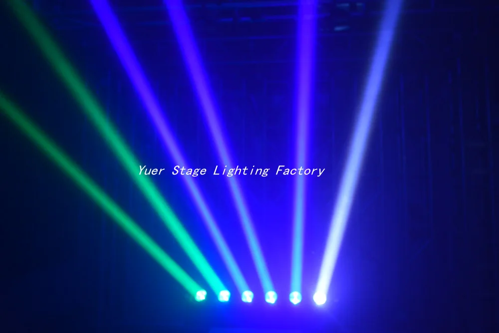 Светодиодный прожектор с вращающейся головкой 6x12 Вт RGBW 4 в 1 DMX512 90 240 В|Эффект