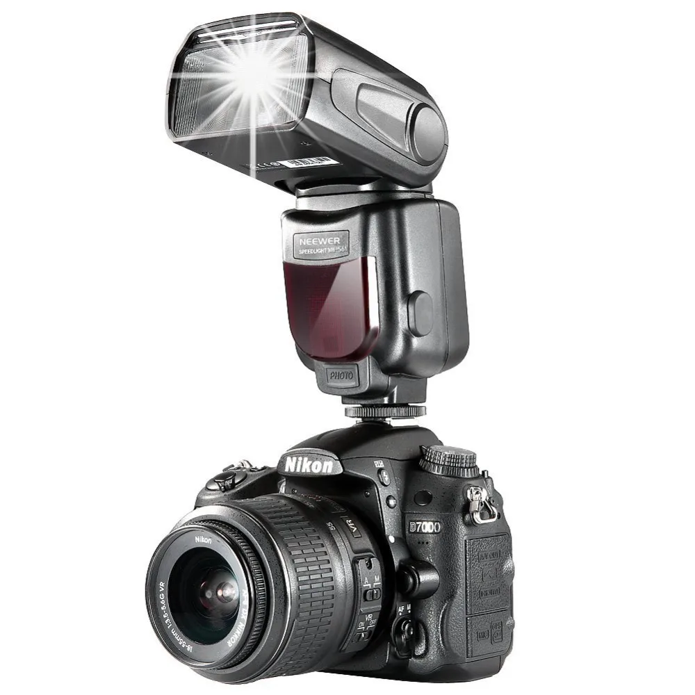 Neewer NW-561 Вспышка с LCD Дисплей для Canon 6D/60D/700D/Nikon D7100/D90/D7000/ Других DSLR Камер со Стандартным Горячим Башмаком