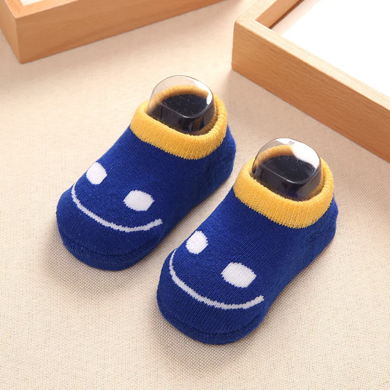 Новинка 2016 года милые носки с принтом смайлика для малышей хлопковые мальчиков и