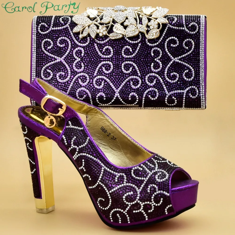 Assorties Zs gold Chaussures Partie Black wine Ensemble Sac Blue Gold Pour 06 Et Mis La New Africaine Nigérian purple Talons En royal E6xq5Tw