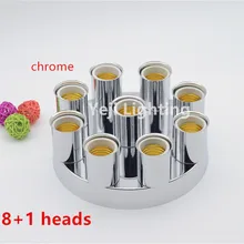 Хромированная Потолочная пластина с несколькими лампами держатель для стены лампа для бара или кафе магазин одежды кабинет люстра освещение аксессуары diy