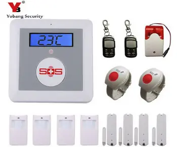 

YobangSecurity Wireless GSM SMS Senior Telecare Home Security Alarm System with SOS Call for Elderly Care mobile Phone Control