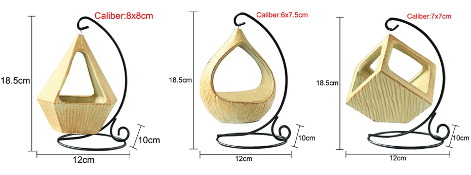 Новый железный рамки висит корзина микро пейзаж Геометрия мясистый цветочный горшок вешалка из кованого железа Desktop украшения дома