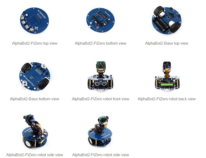 AlphaBot2 робот строительный комплект для Raspberry Pi Zero/Zero W(no Pi) Особенности отслеживания линии видео мониторинга и т. д. легко собрать