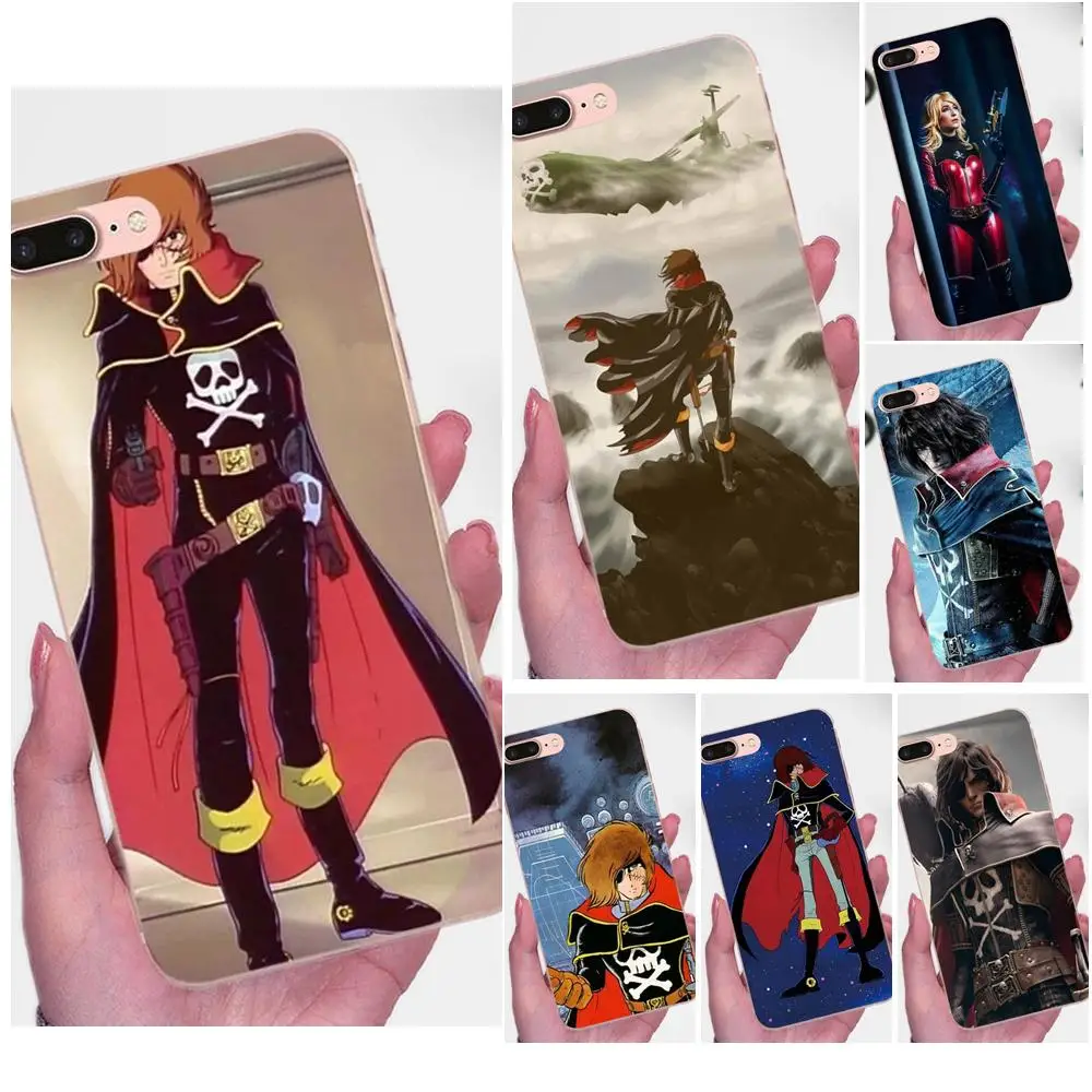 

Soft TPU Cute Case For Galaxy J1 J2 J3 J330 J4 J5 J6 J7 J730 J8 2015 2016 2017 2018 mini Pro Space Pirate Captain Harlock
