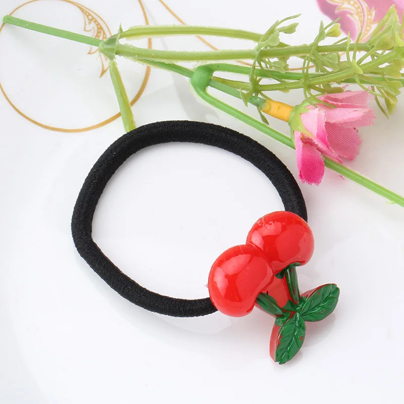 

M MISM Cheap Price Girls Headbands Scrunchy Children Hair Accessories Fruit Pattern Headwear Gum for Hair Baby Elastic Hair Band