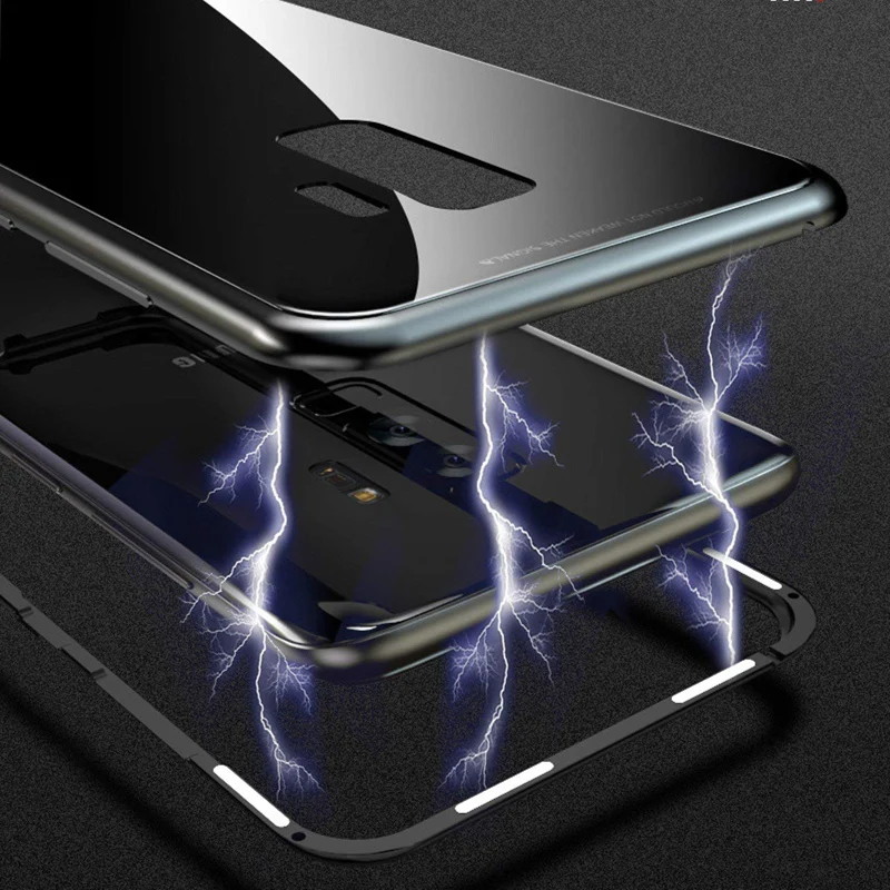 Suntaiho Magnetic Adsorption Case For Samsung S8 S9 Plus Note 8 S7 Edge Tempered Glass Cover For iPhone X 7 8 Huawei P20 Oneplus Suntaiho Magnetic Adsorption Case For Samsung S8 S9 Plus Note 8 S7 Edge Tempered Glass Cover For iPhone X 7 8 Huawei P20 Oneplus