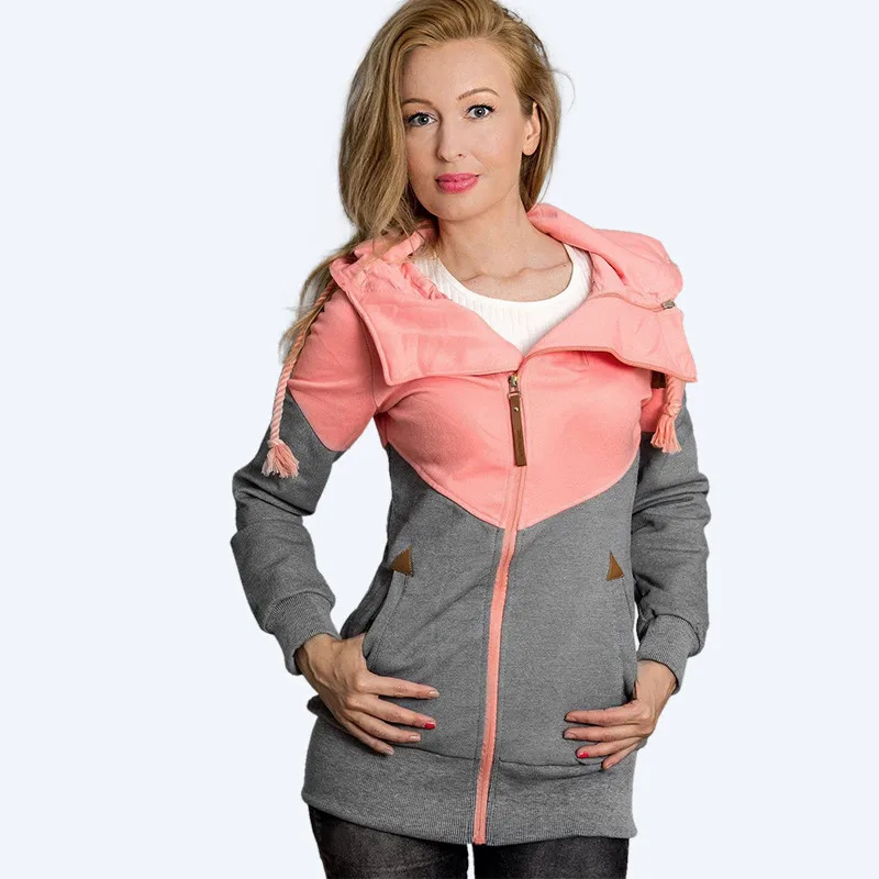 

Spring Women Jacket 2018 Autumn Winter Oversized Hooded Sweatshirt Zipper Hoodies Plus Size Coat Female Sweat Femme hoodie coat