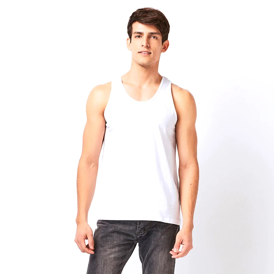 Buy Mens Vest Solid Tank Top Men Bodybuilding Canotta