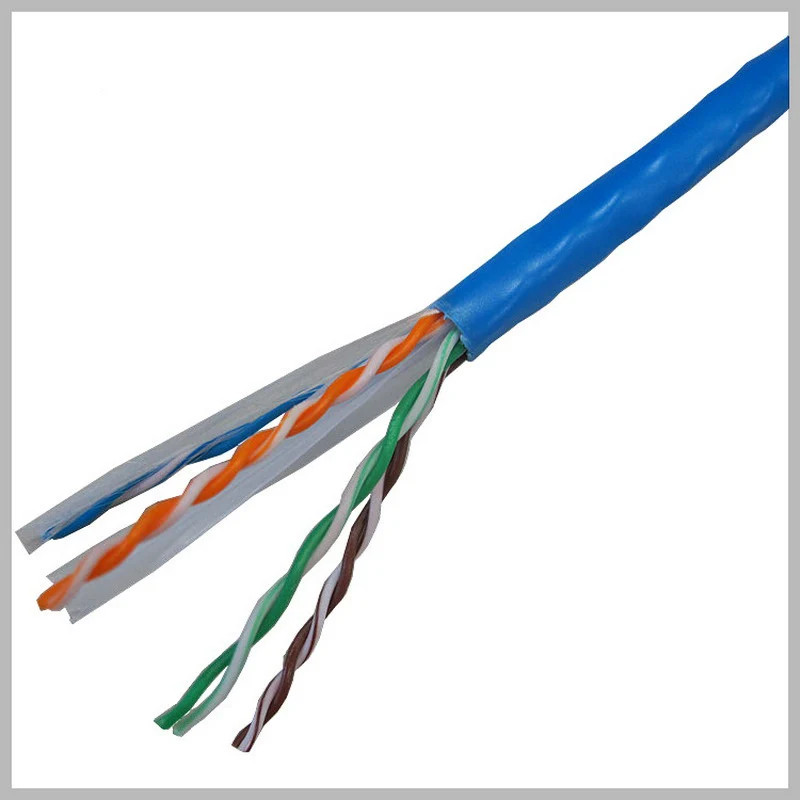1000ft 305m Blue UTP CAT6 Network Cable RJ45 Box Line Copper Wire OFC Twisted Pair Computer Lan For Engineering Gigabit Ethernet