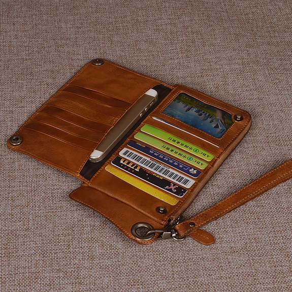 2 цвета, чехол-кошелек ручной работы из натуральной кожи для универсального телефона, винтажный кожаный чехол для iPhone7/6