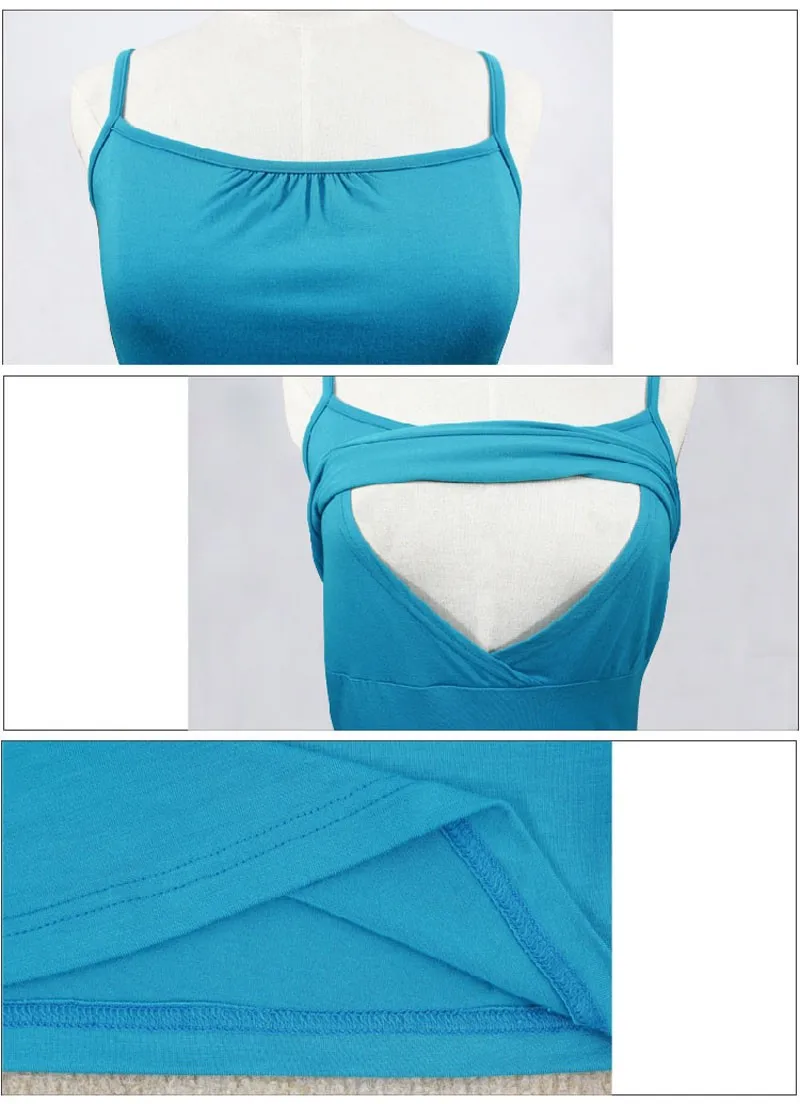 Emotion Moms летняя одежда для беременных Топ для кормящих жилет для беременных Женская сорочка топы на бретелях для беременных