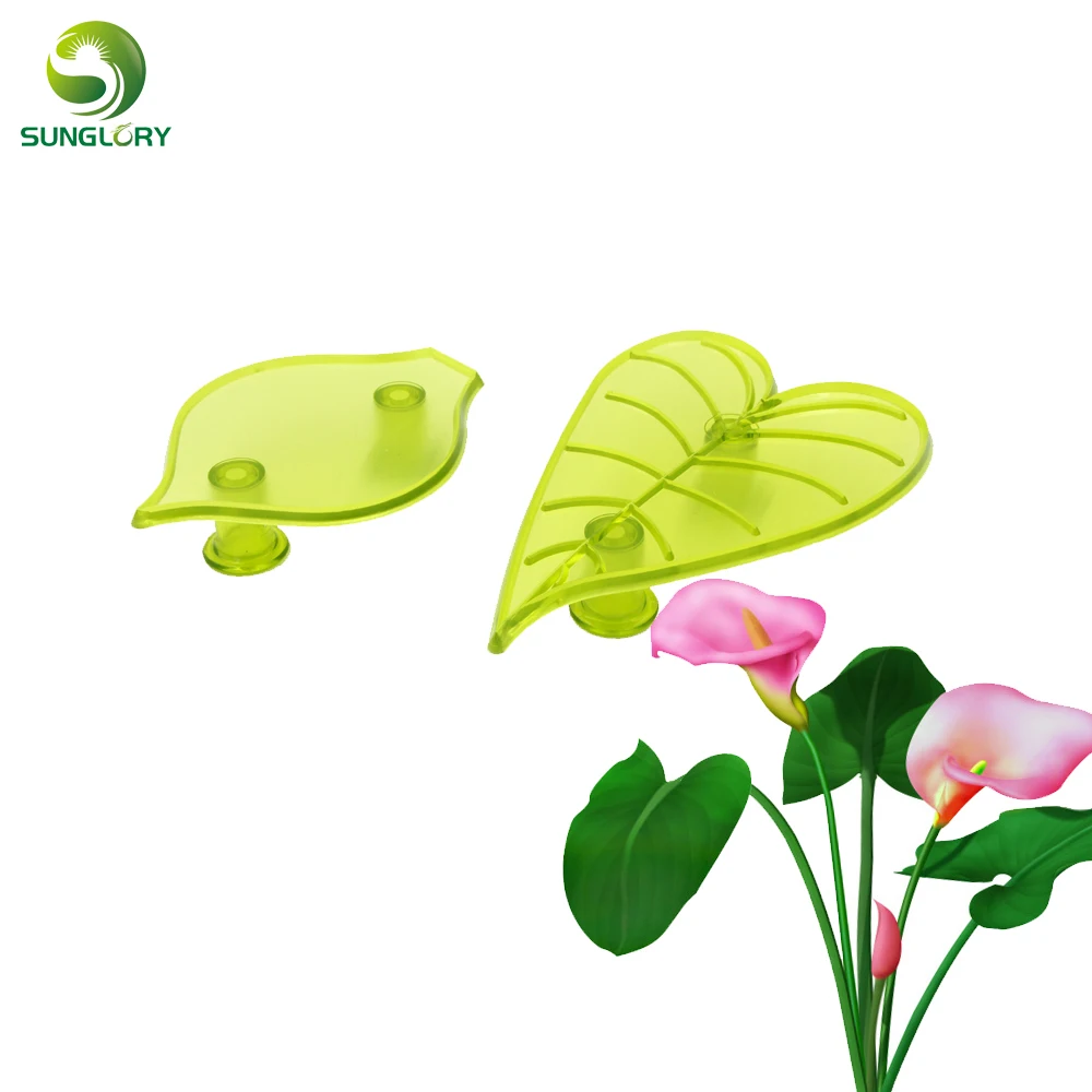 

DIY 2PCS/SET Plastic Fondant Gum Paste Arum Lily And Leaf Cookie Cutter Flower Plunger Cutter Cake Mold Baking Tools For Cakes
