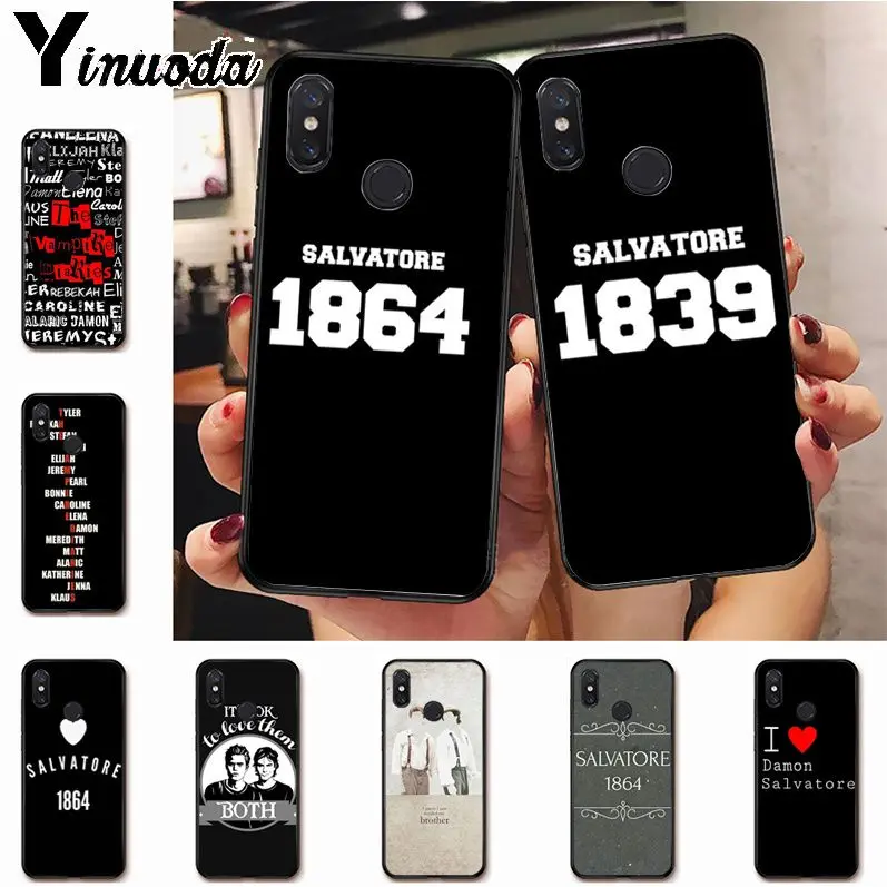 

Yinuoda The Vampire Diaries salvatore 1864 Phone Case for xiaomi redmi7 5plus 6pro 6a 4x go note5 note7 note6pro mi8se 9se cover