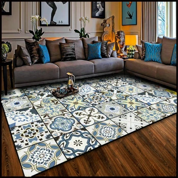 

Nordic Modern Plaid Carpets for Living room Bedroom Area Rugs Parlor Large Tapetes Home Decor carpet custom Soft Dining rug