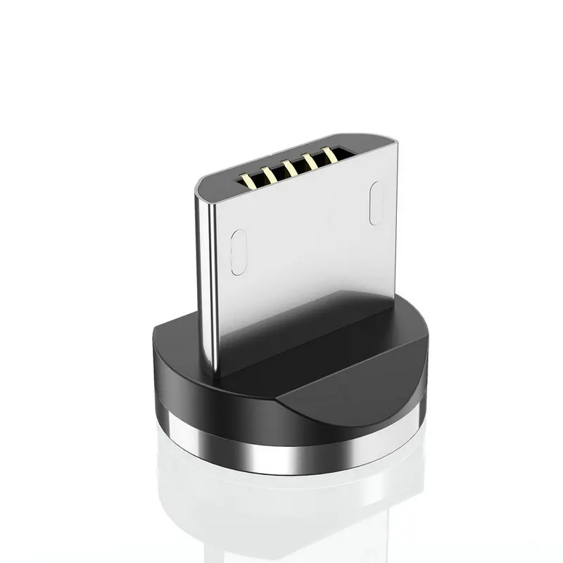 CaseMe светодиодный магнитный кабель для Micro usb type-C, крепкий кабель для iPhone X, Xr, Xs Max, 1 м, магнитный кабель для быстрой зарядки, кабели для зарядки - Цвет: Micro USB Plug