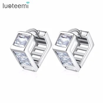 LUOTEEMI Fashion Clear Square CZ Crystal Paved Heart Shape White Gold Color Earrings For Womens Girls Romantic Hoop Earrings
LUOTEEMI Fashion Clear Square CZ Crystal Paved Heart Shape White Gold Color Earrings For Womens Girls Romantic Hoop Earrings