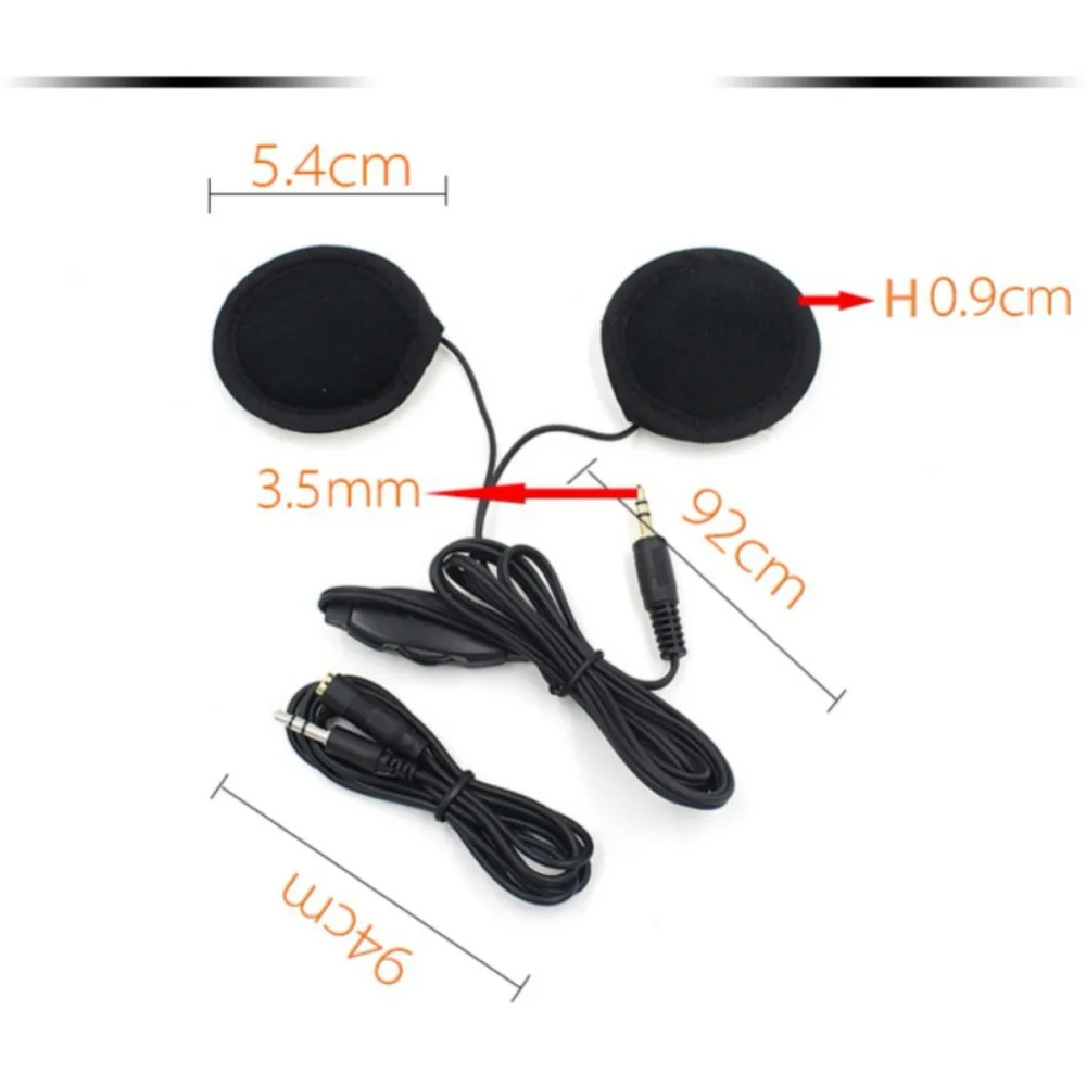  Motor Headset Lautsprecher Kopfhörer Kopfhörer Volumen Control Stereo Motor Headsets Für MP3 GPS Sm