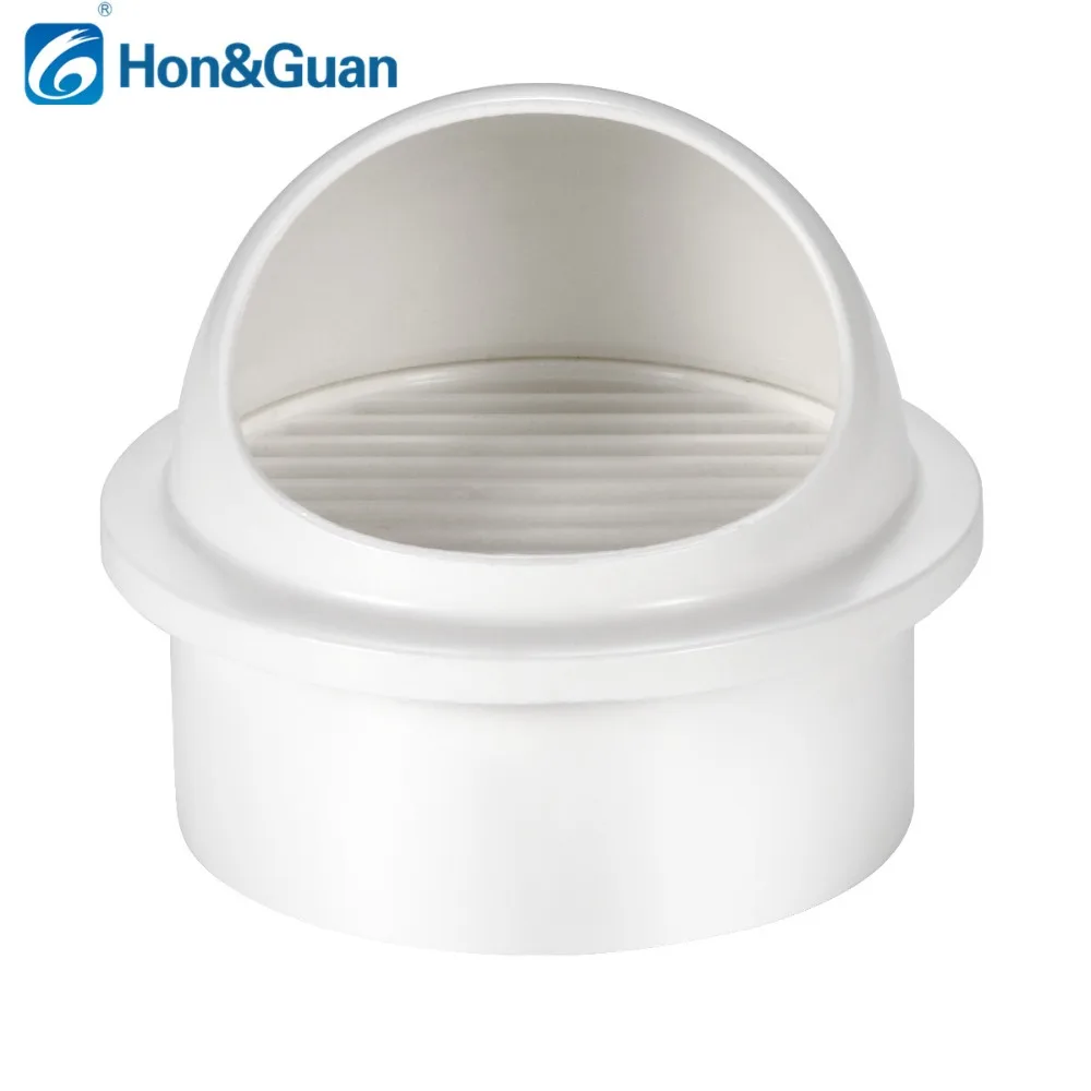 100/150mm Round Wall Air Vent Outlet Cover Bathroom Ducting Ventilation Exhaust Grille Cover ABS  White 4/6 inch High Quality