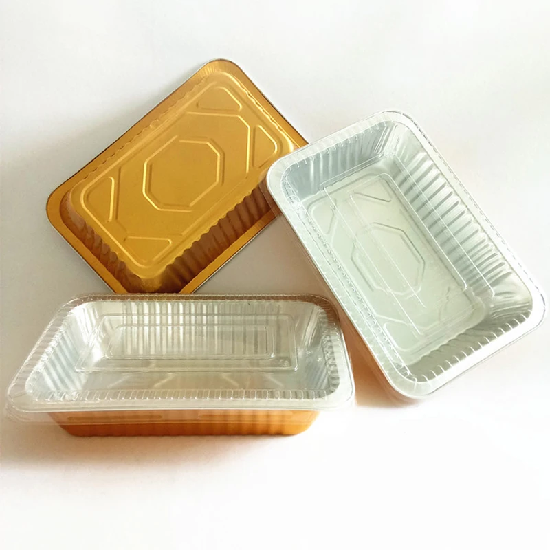 Food Bowl Disposable Box Lunch Box Packaging Lunchbox Barbecue Containers  Throw-Away Aluminium Foil Snacks Boxes Bakeware Tool