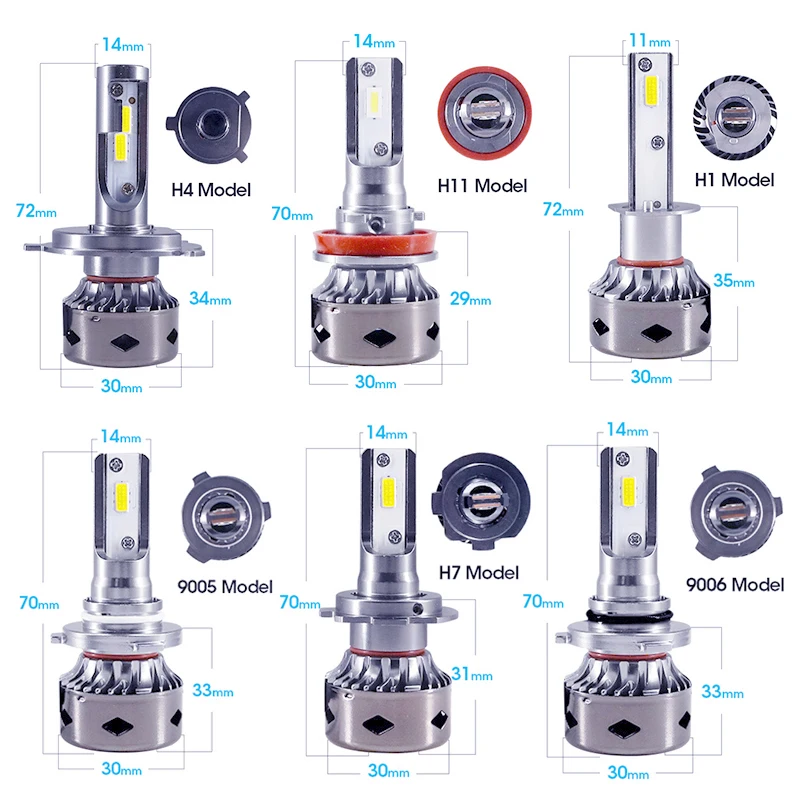 CARLitek h11 led 6000 k противотуманная фара передняя Светодиодная лампа фары автомобиля h 11 72 w 6000 k 10000lm фара мотоцикла farol led